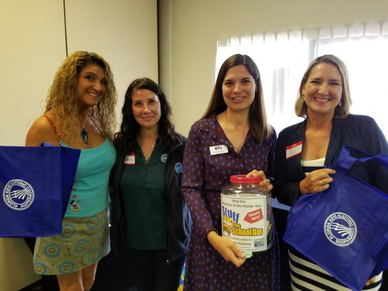 Thanks to FL Keys Electric Coop employees for a fabulous Stuff the Bus kick-off in their workplace!