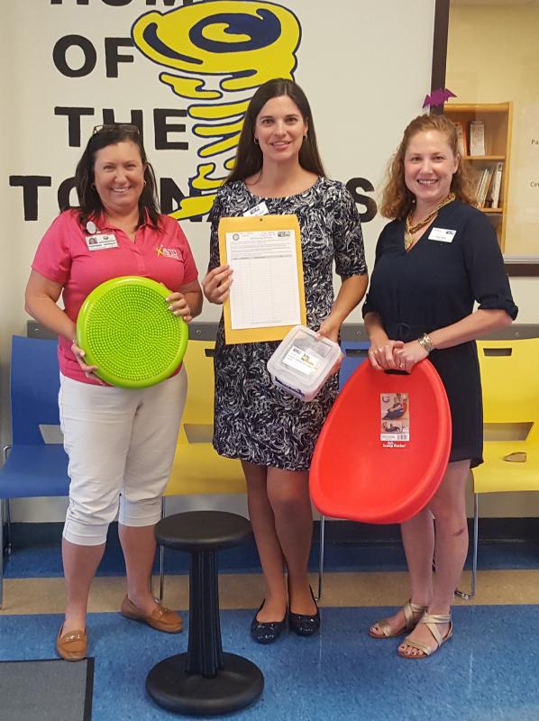 Your donation to Stuff the Bus helped purchase these seats and sensory tools to help students at Key Largo School focus as they learn.