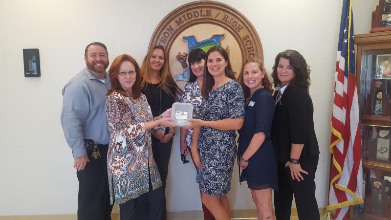 Marathon Middle and High school accepts 2018 Publix Tools for Back to School gift cards from the Marathon Publix managers and UWFK.