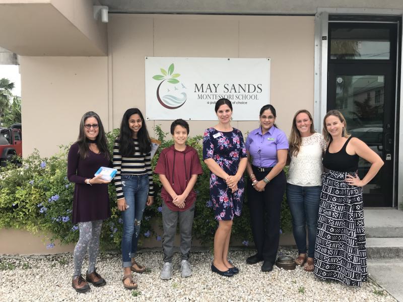 May Sands Montessori staff accept Tools for Back to School gift cards from Publix staff.